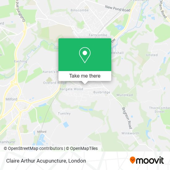 Claire Arthur Acupuncture map