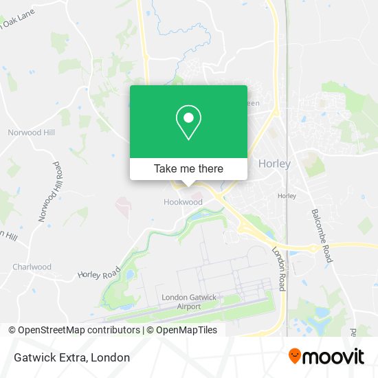 Gatwick Extra map