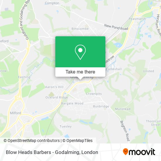 Blow Heads Barbers - Godalming map