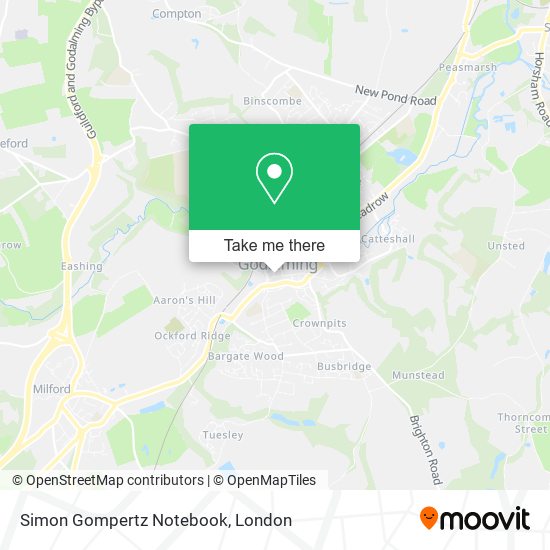 Simon Gompertz Notebook map