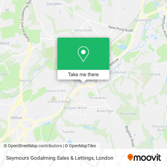 Seymours Godalming Sales & Lettings map