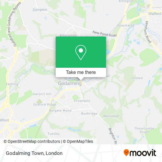 Godalming Town map