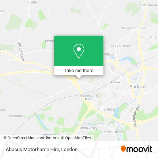 Abacus Motorhome Hire map