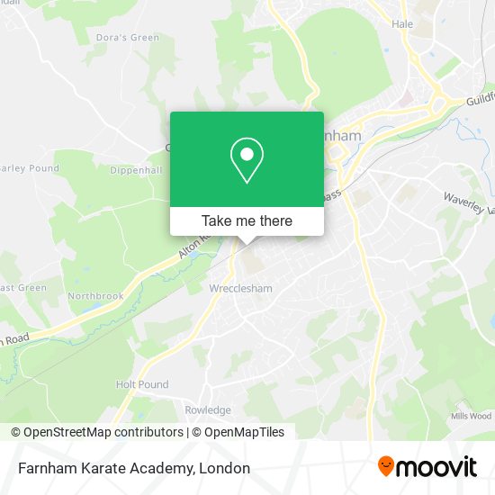 Farnham Karate Academy map
