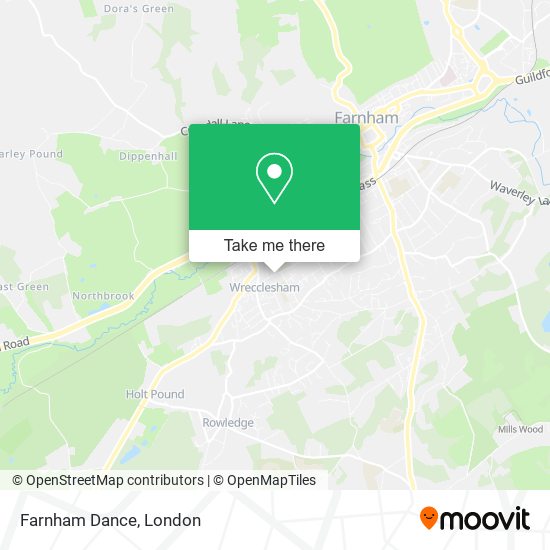 Farnham Dance map