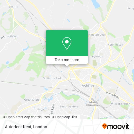 Autodent Kent map