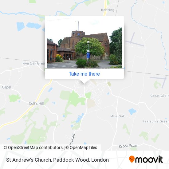 St Andrew's Church, Paddock Wood map