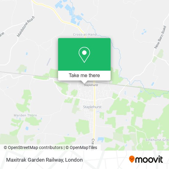 Maxitrak Garden Railway map
