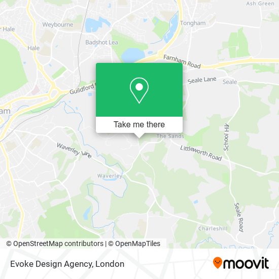 Evoke Design Agency map