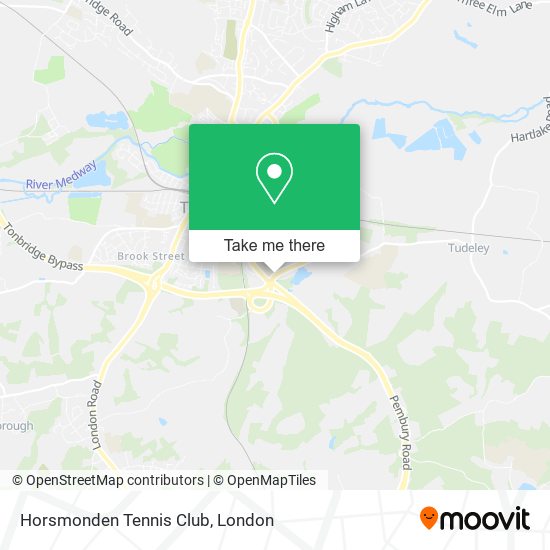 Horsmonden Tennis Club map