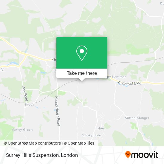 Surrey Hills Suspension map
