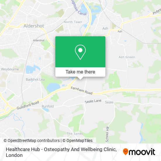 Healthcare Hub - Osteopathy And Wellbeing Clinic map