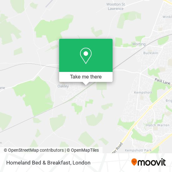 Homeland Bed & Breakfast map