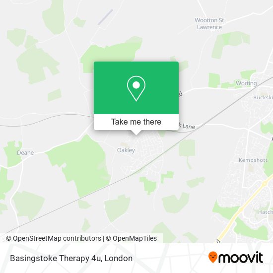 Basingstoke Therapy 4u map