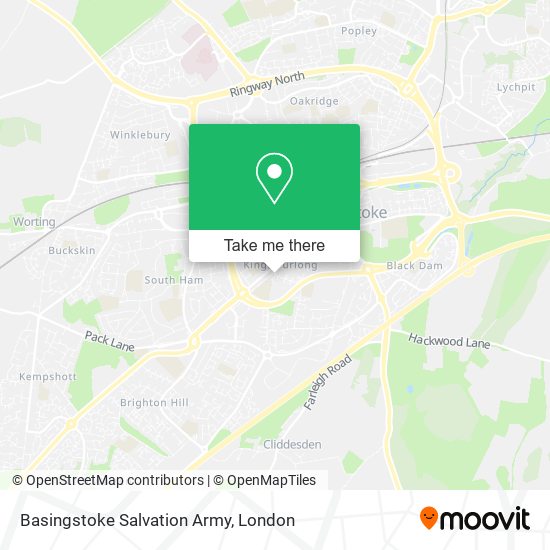 Basingstoke Salvation Army map