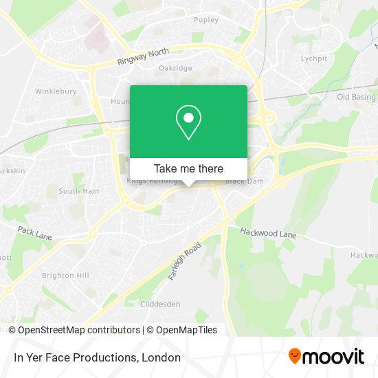 In Yer Face Productions map
