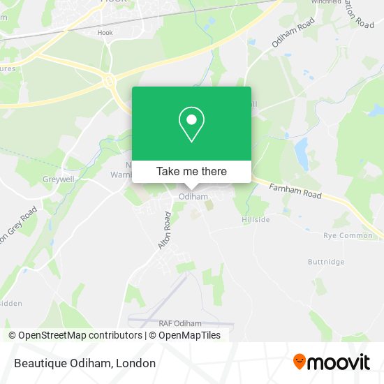 Beautique Odiham map