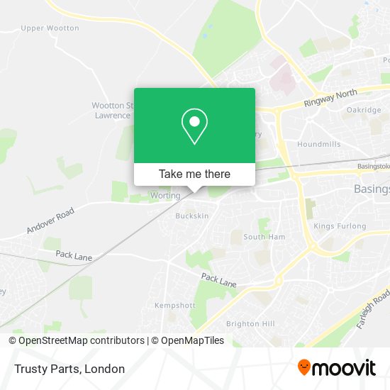 Trusty Parts map