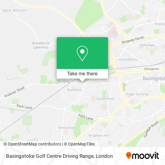 Basingstoke Golf Centre Driving Range map