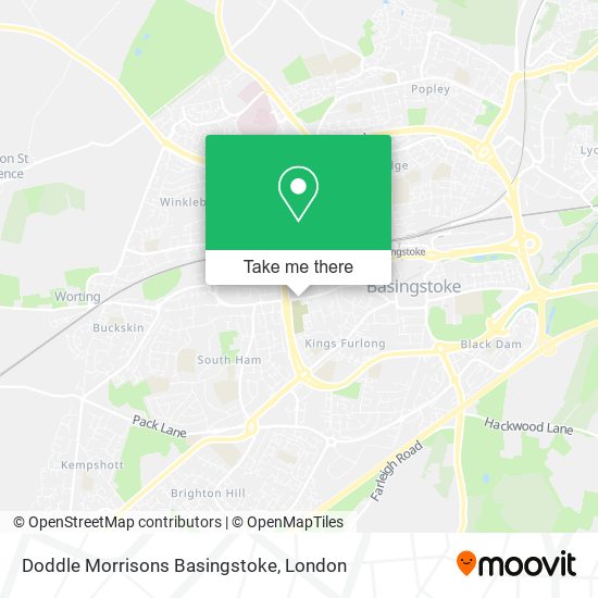Doddle Morrisons Basingstoke map