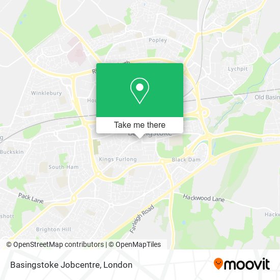 Basingstoke Jobcentre map