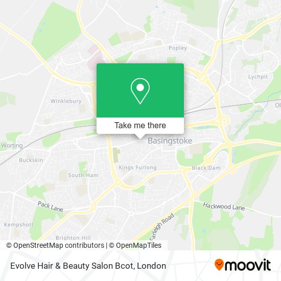 Evolve Hair & Beauty Salon Bcot map