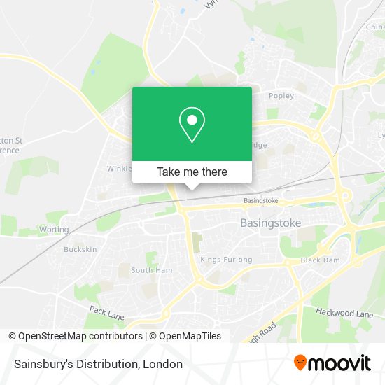 Sainsbury's Distribution map