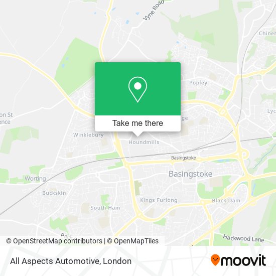 All Aspects Automotive map