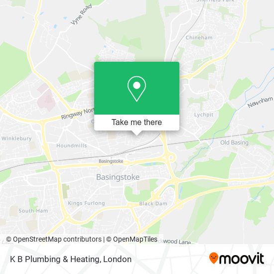 K B Plumbing & Heating map