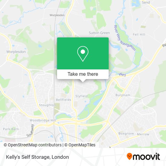 Kelly's Self Storage map