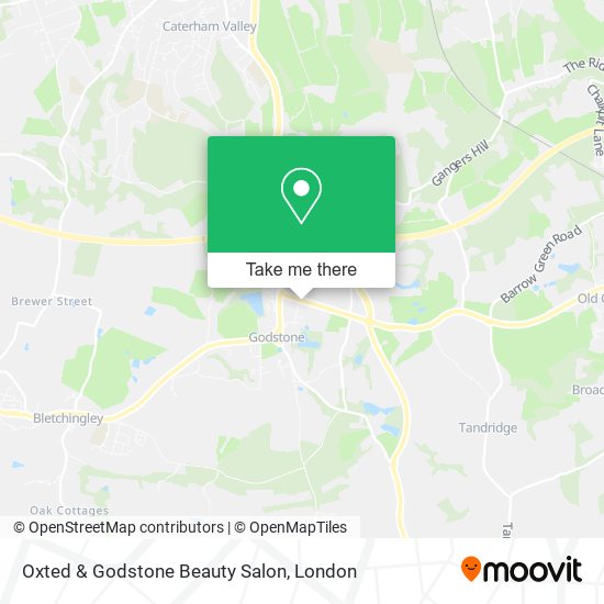 Oxted & Godstone Beauty Salon map