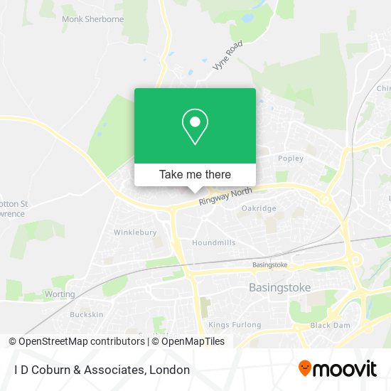 I D Coburn & Associates map