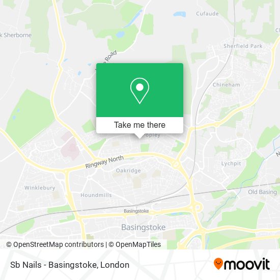 Sb Nails - Basingstoke map