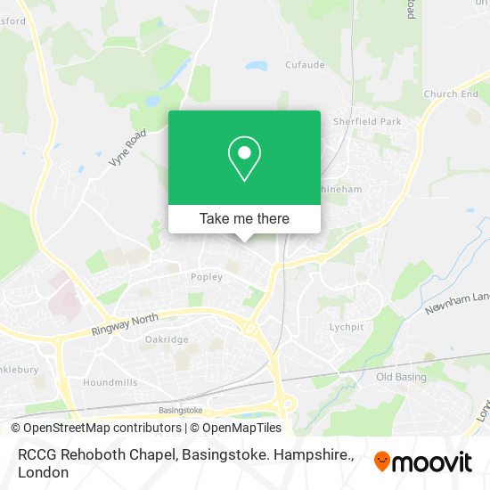 RCCG Rehoboth Chapel, Basingstoke. Hampshire. map