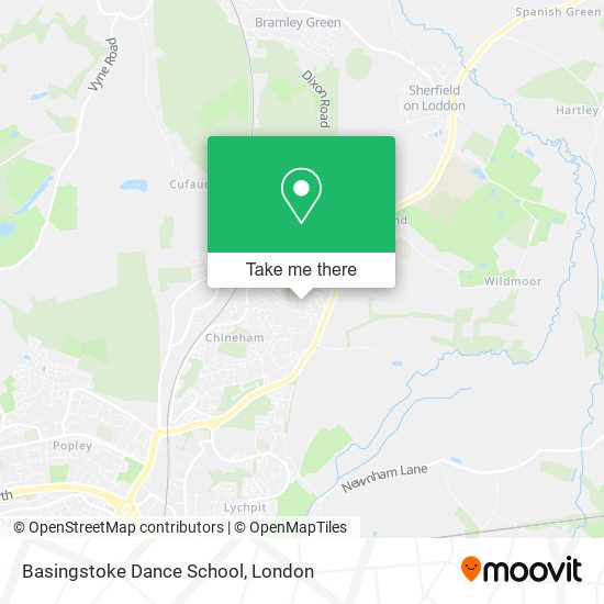 Basingstoke Dance School map