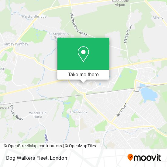 Dog Walkers Fleet map