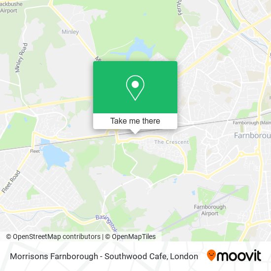 Morrisons Farnborough - Southwood Cafe map
