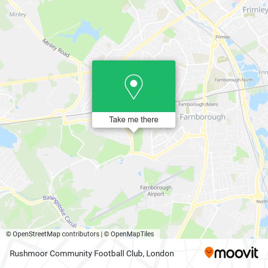 Rushmoor Community Football Club map