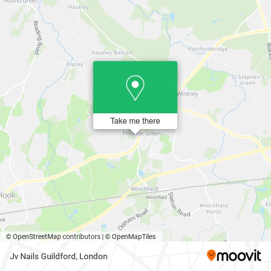 Jv Nails Guildford map