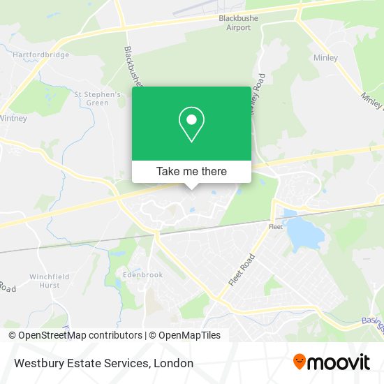 Westbury Estate Services map