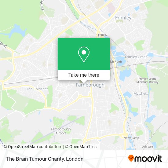 The Brain Tumour Charity map