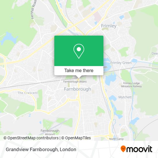 Grandview Farnborough map