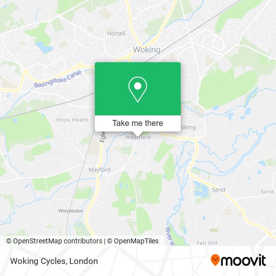 Woking Cycles map
