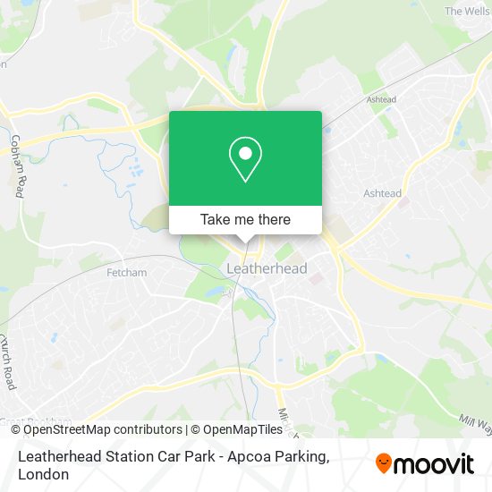 Leatherhead Station Car Park - Apcoa Parking map