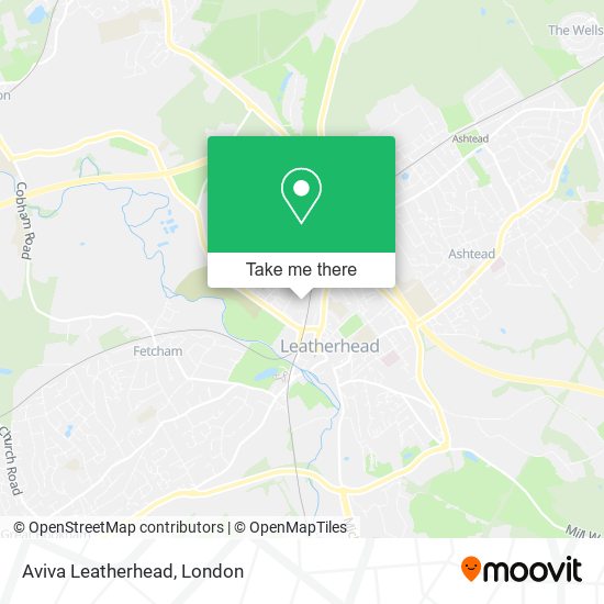 Aviva Leatherhead map