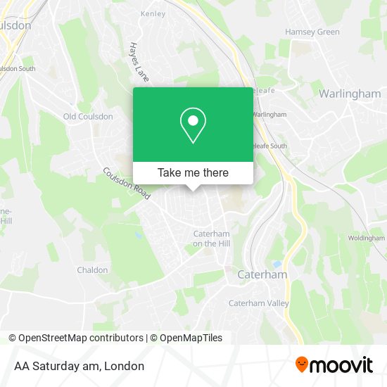 AA Saturday am map
