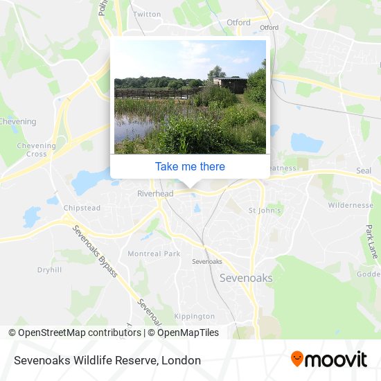 Sevenoaks Wildlife Reserve map