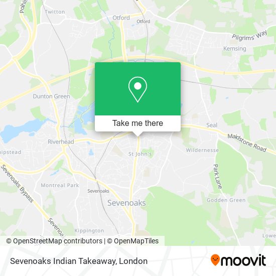 Sevenoaks Indian Takeaway map