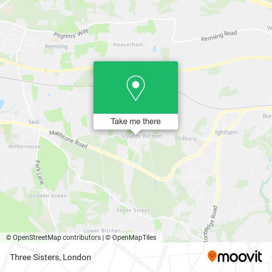 Three Sisters map