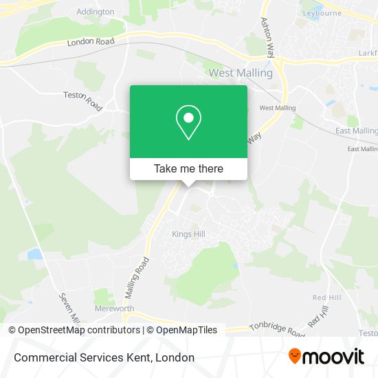 Commercial Services Kent map
